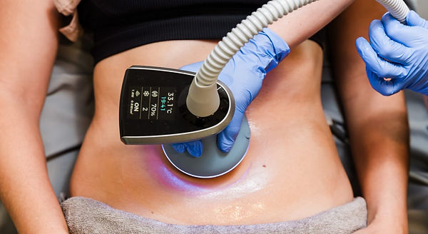 Client receiving body contouring treatment