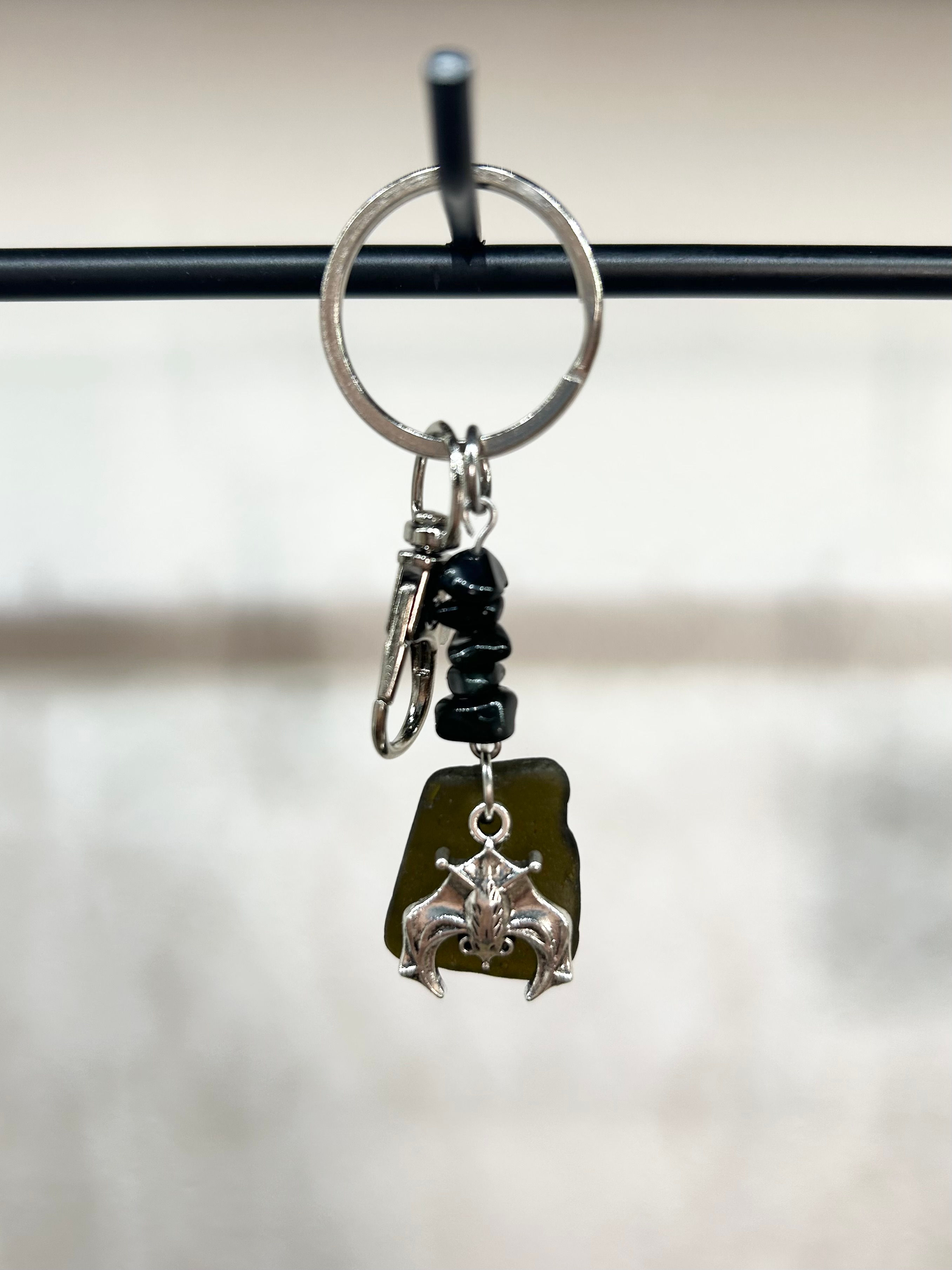 Sea Glass Key Ring / Bag Charm