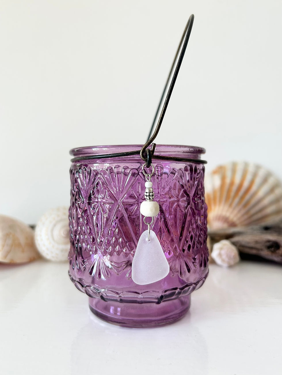 Thumbnail: Glass tea light candle holder