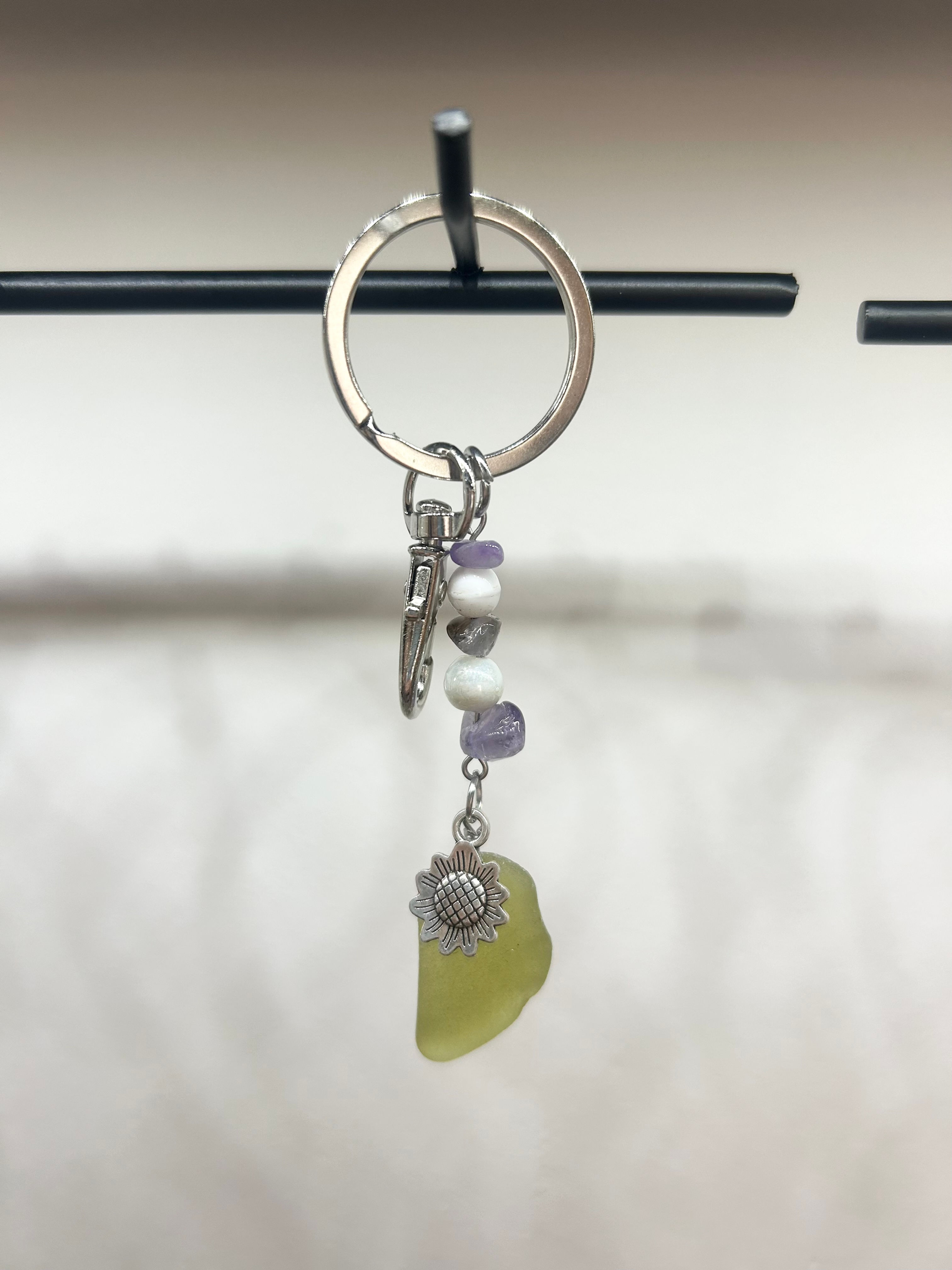 Sea Glass Key Ring / Bag Charm
