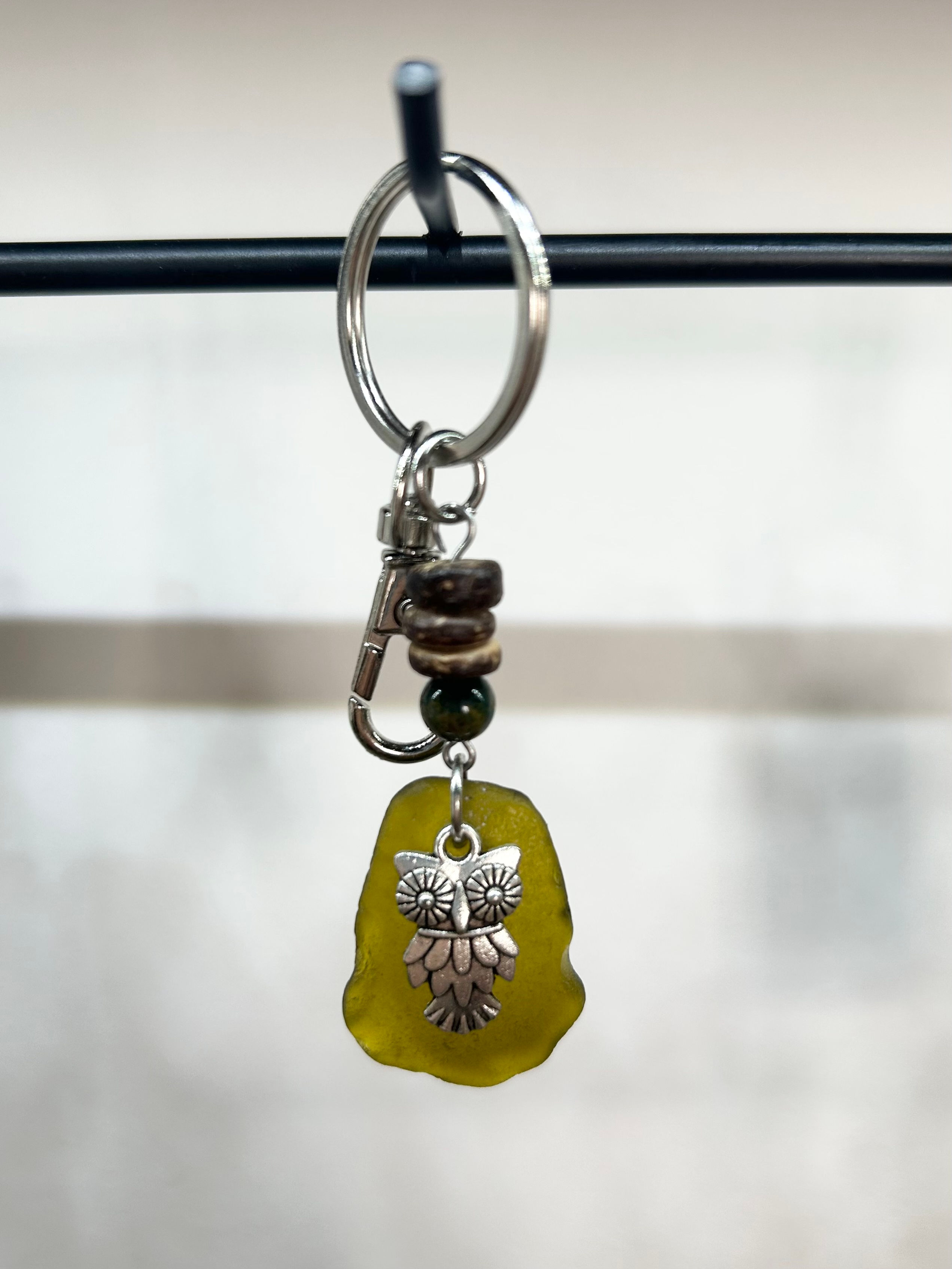 Sea Glass Key Ring / Bag Charm