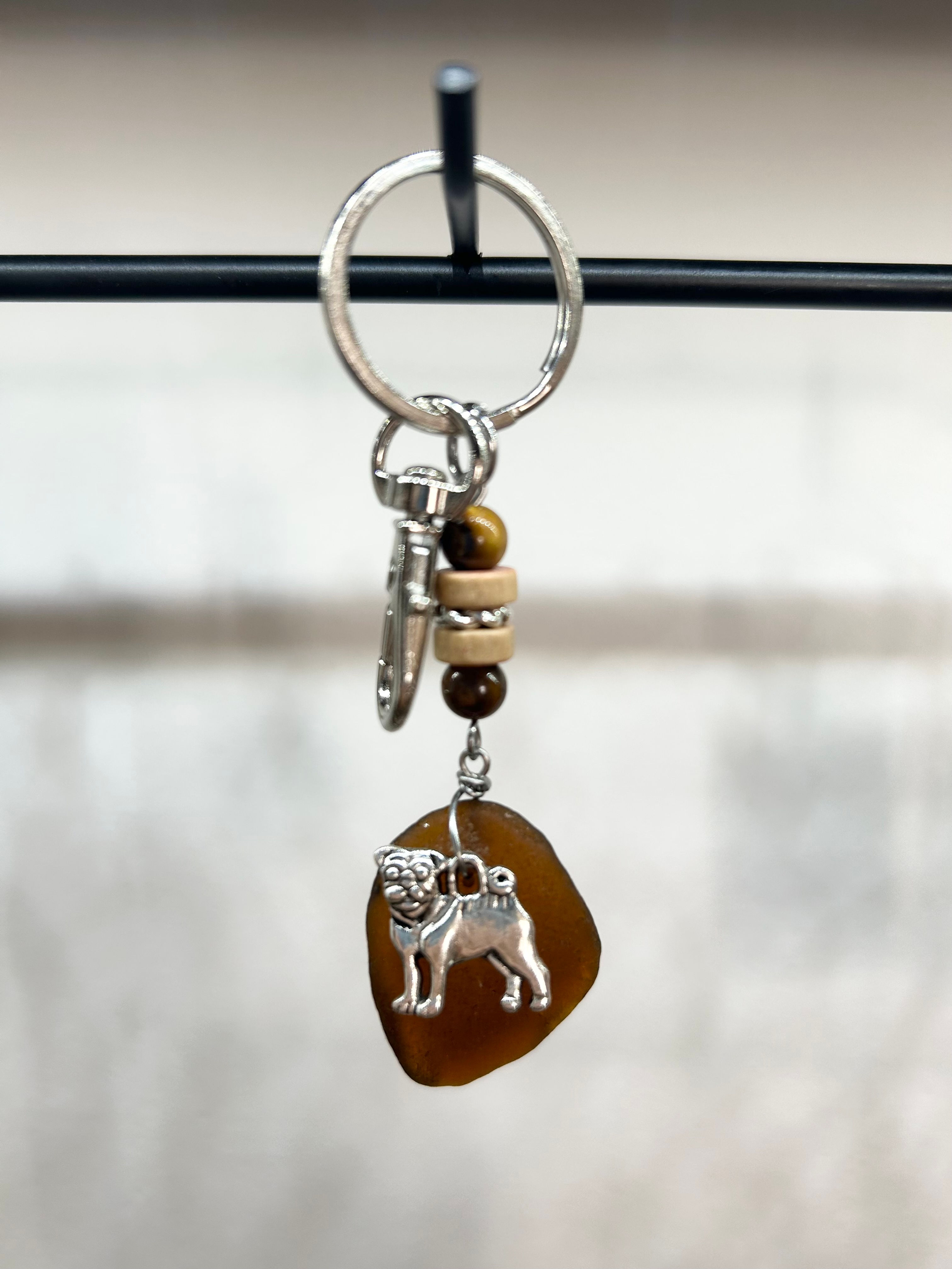 Sea Glass Key Ring / Bag Charm