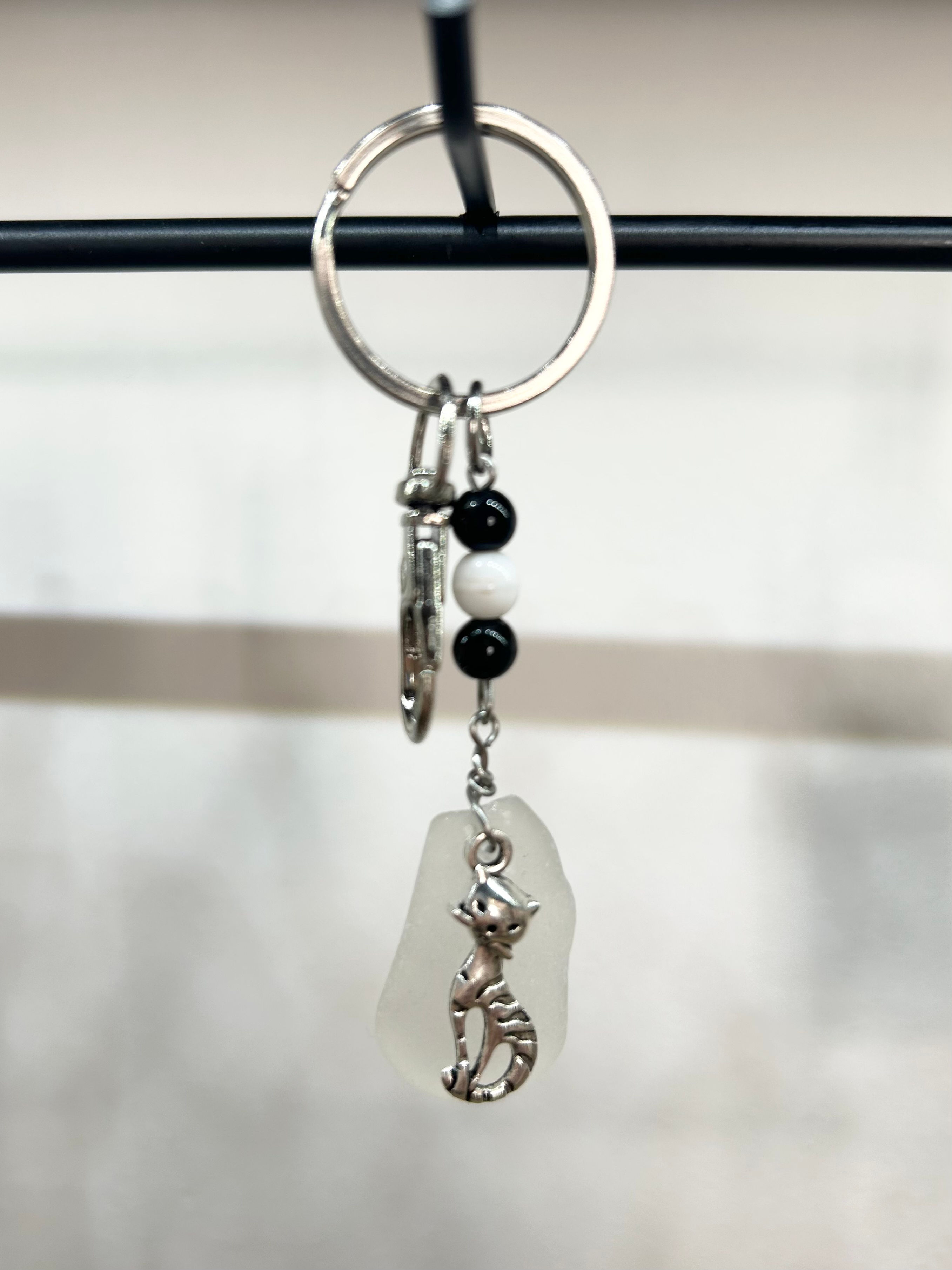 Sea Glass Key Ring / Bag Charm