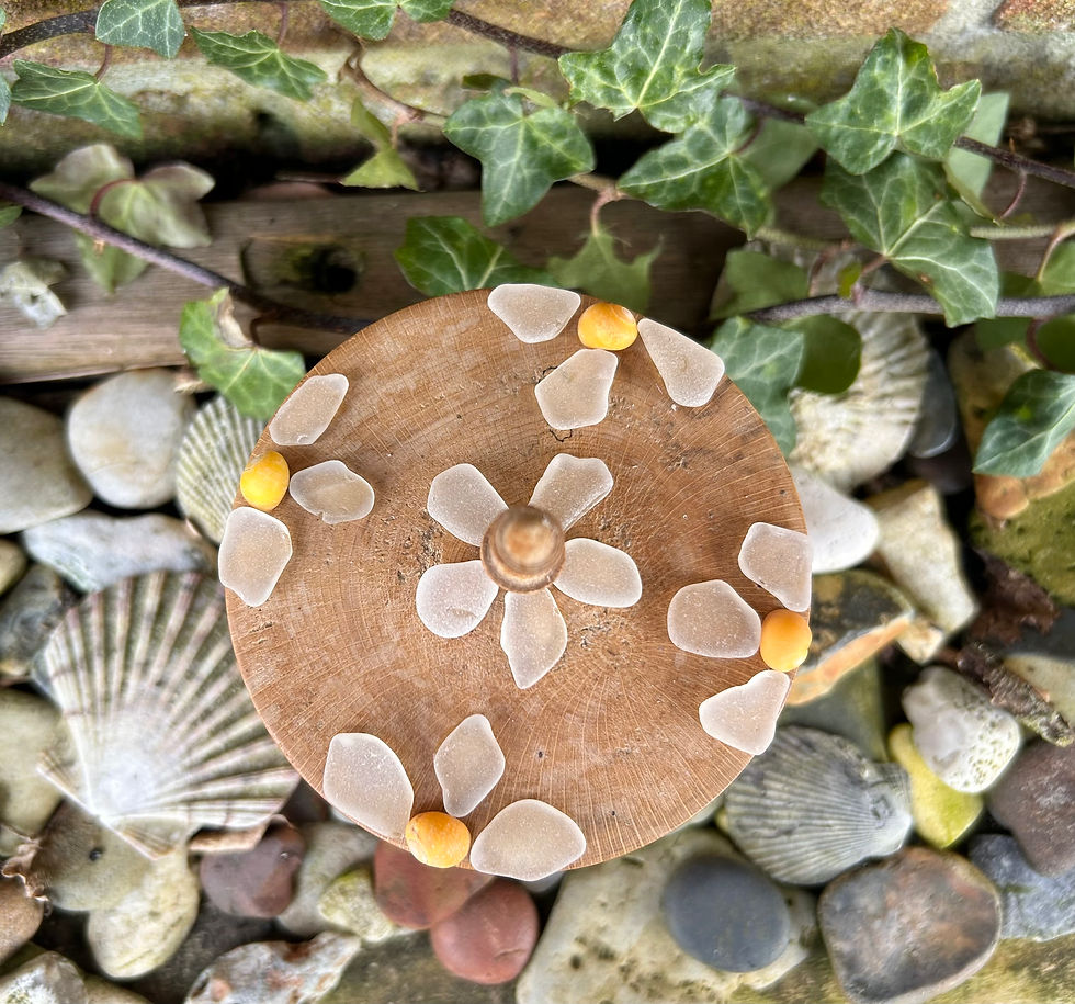 Thumbnail: Vintage wooden trinket pot