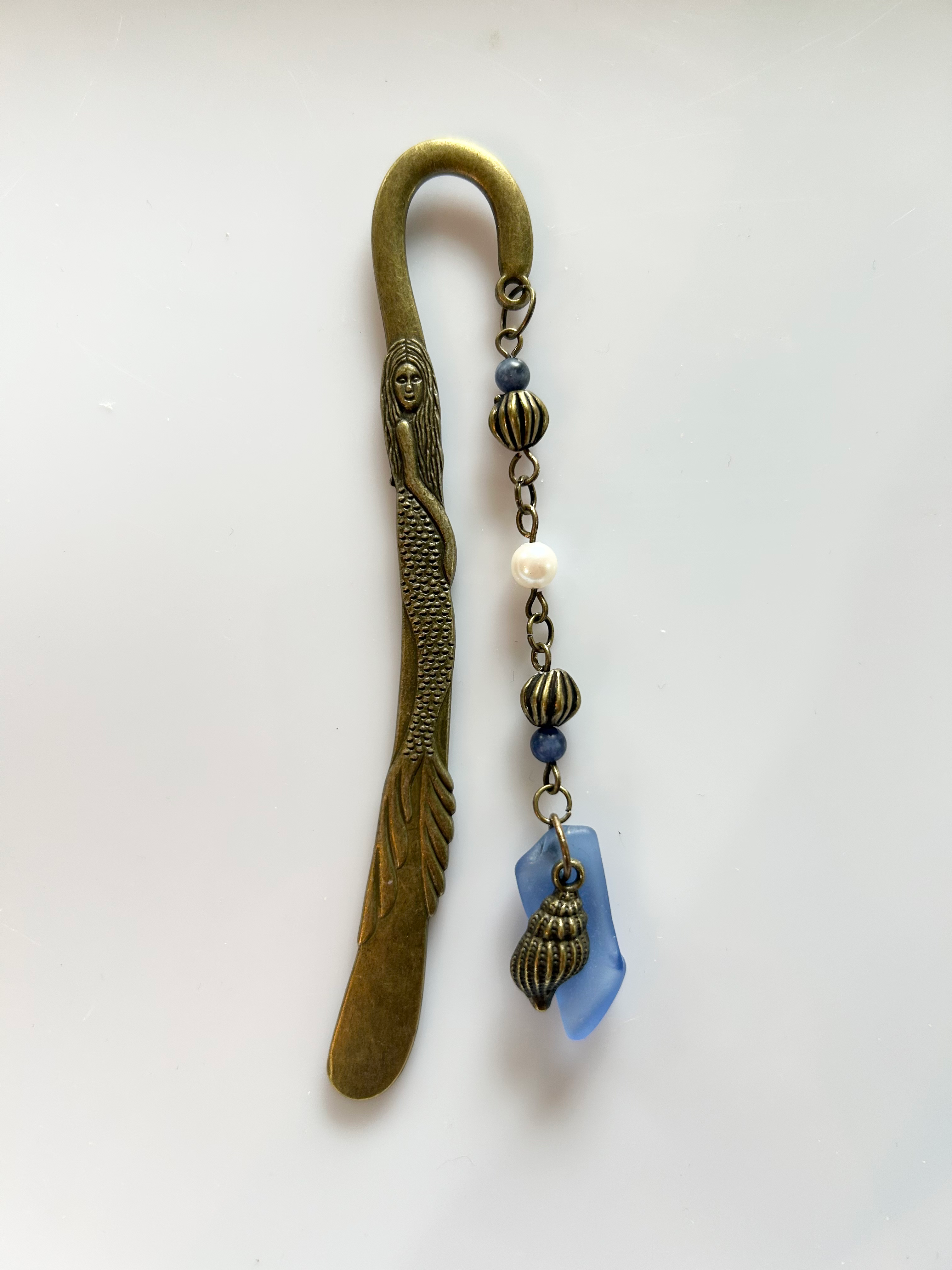 Metal Sea glass bookmark