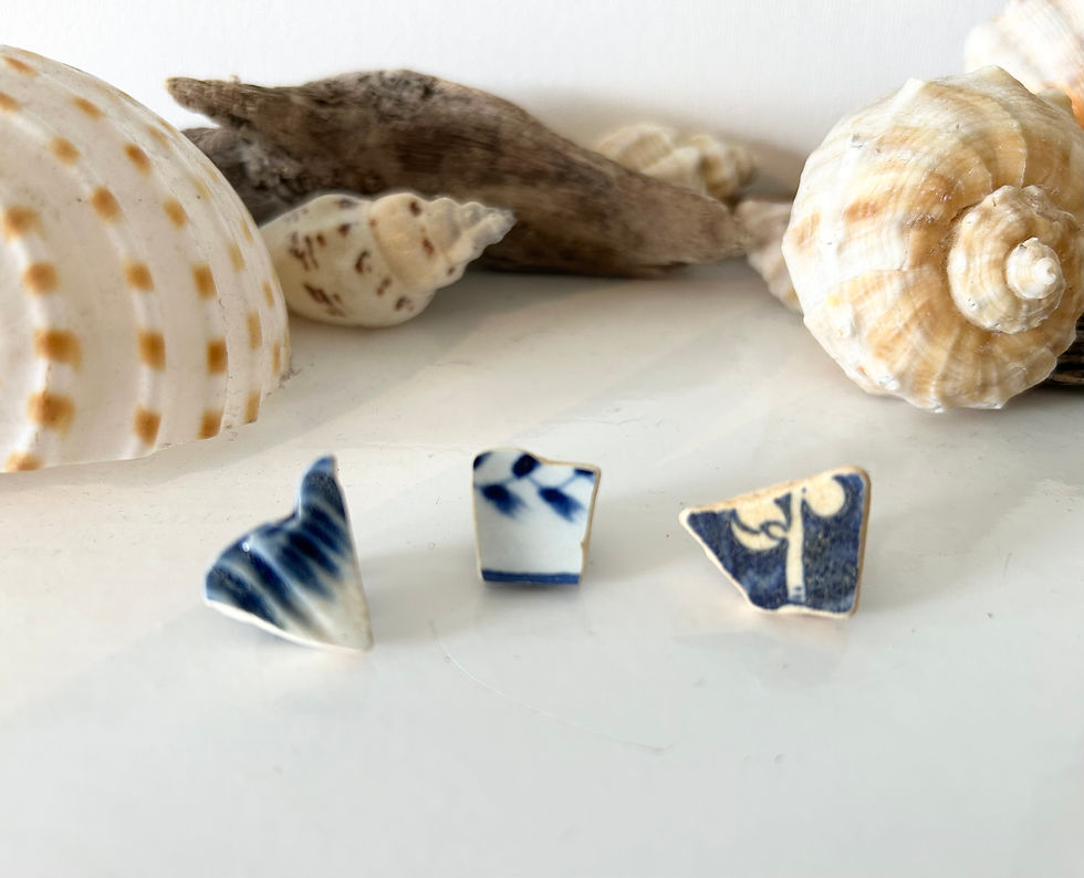 Sea Pottery Pin Badges