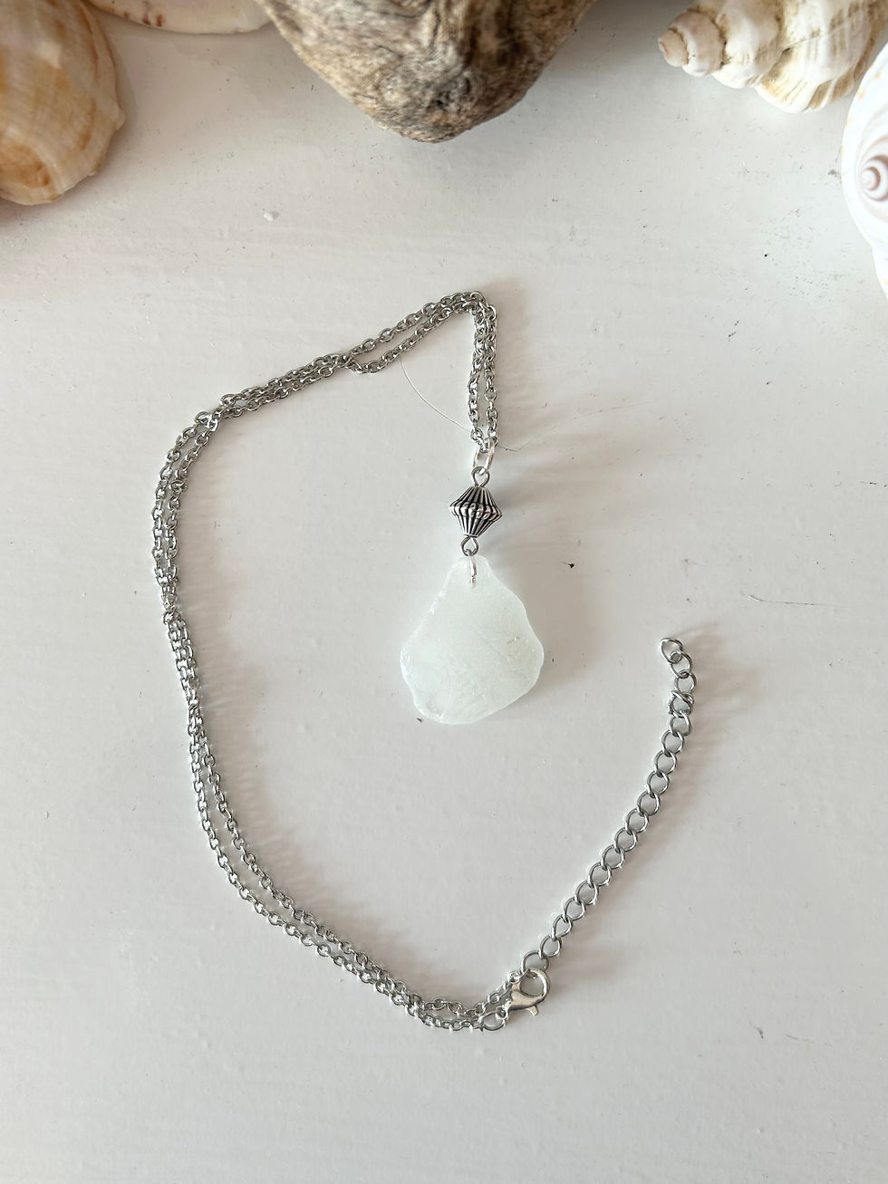 Thumbnail: Patterned Sea Glass Necklace