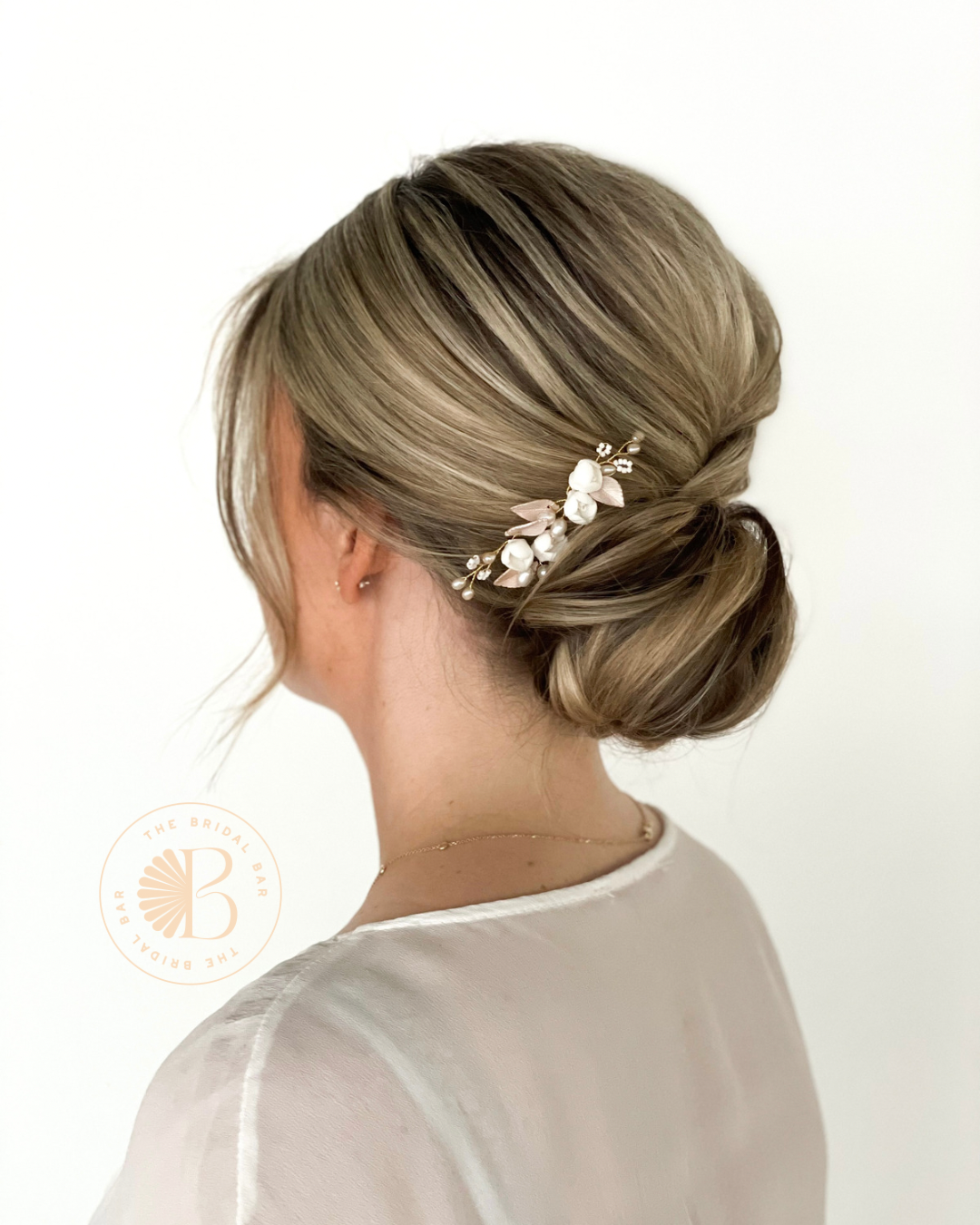 Bridal pin - Flower gold