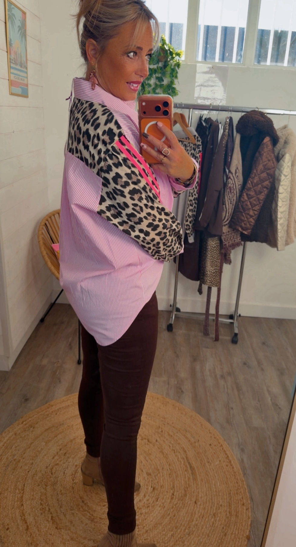 Miniature : Chemise Léo rose 
