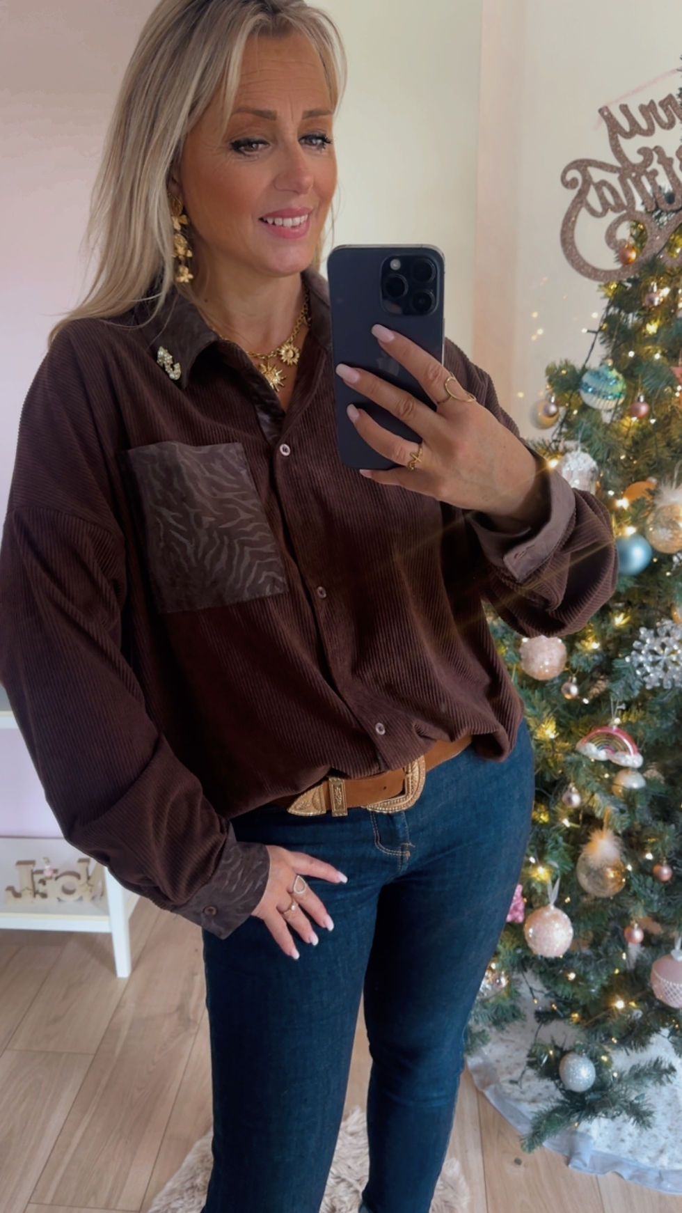 Chemise velours bijoux inspi