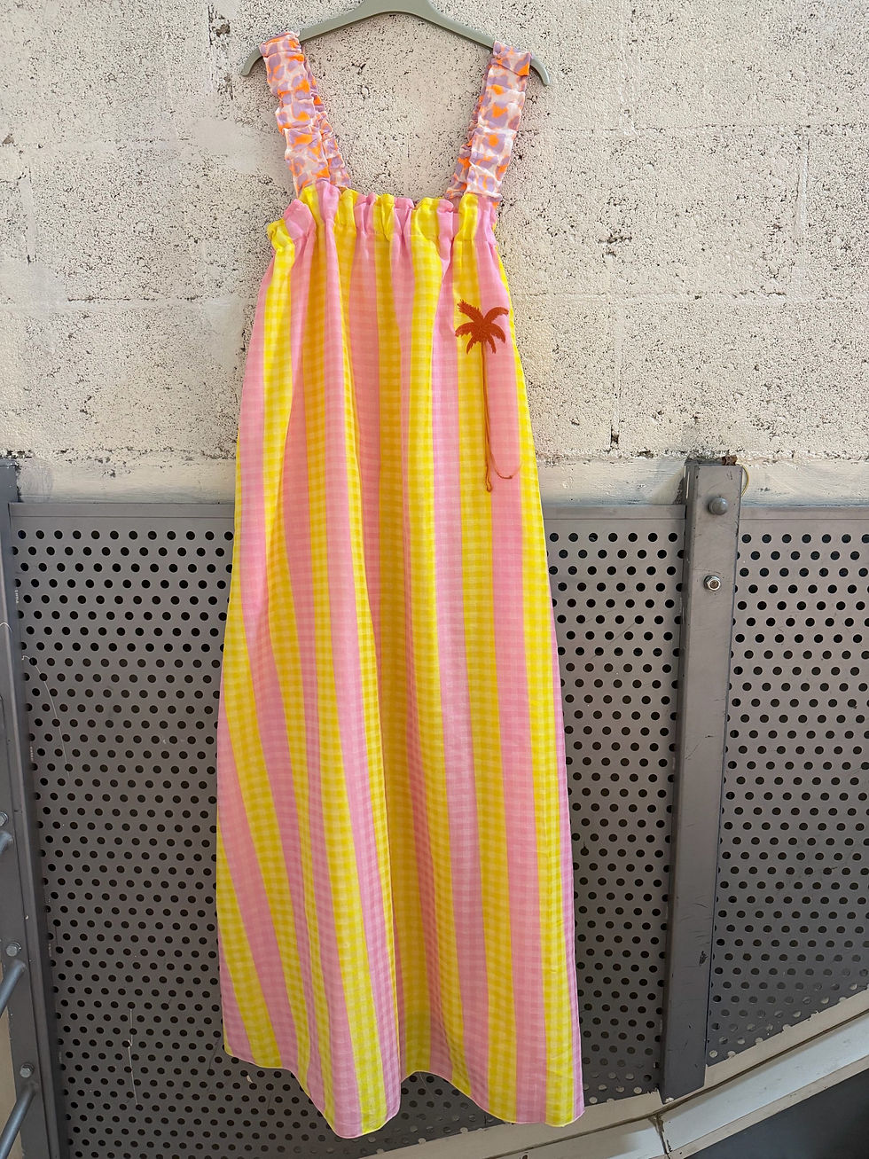 Miniature : Robe palmier rose et jaune 🌴☀️💖