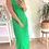 Miniature : Robe fluide verte 