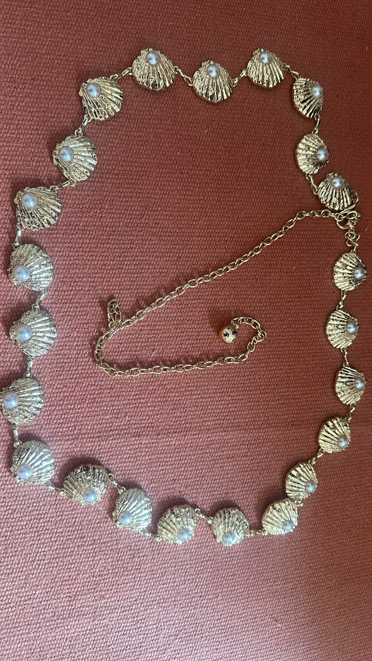 Ceinture chaine coquillage