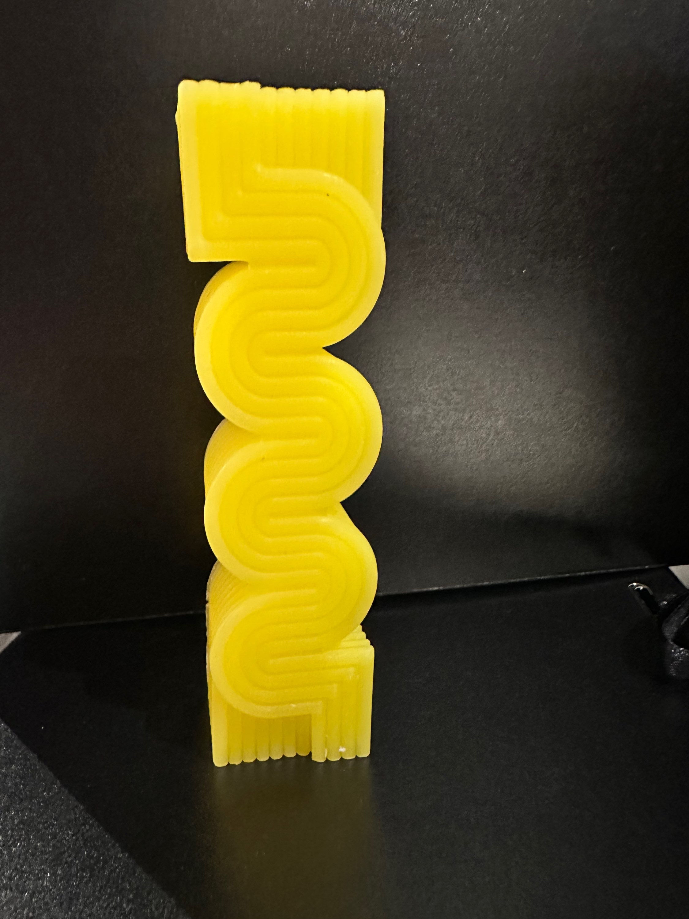 Bougie tube  jaune 