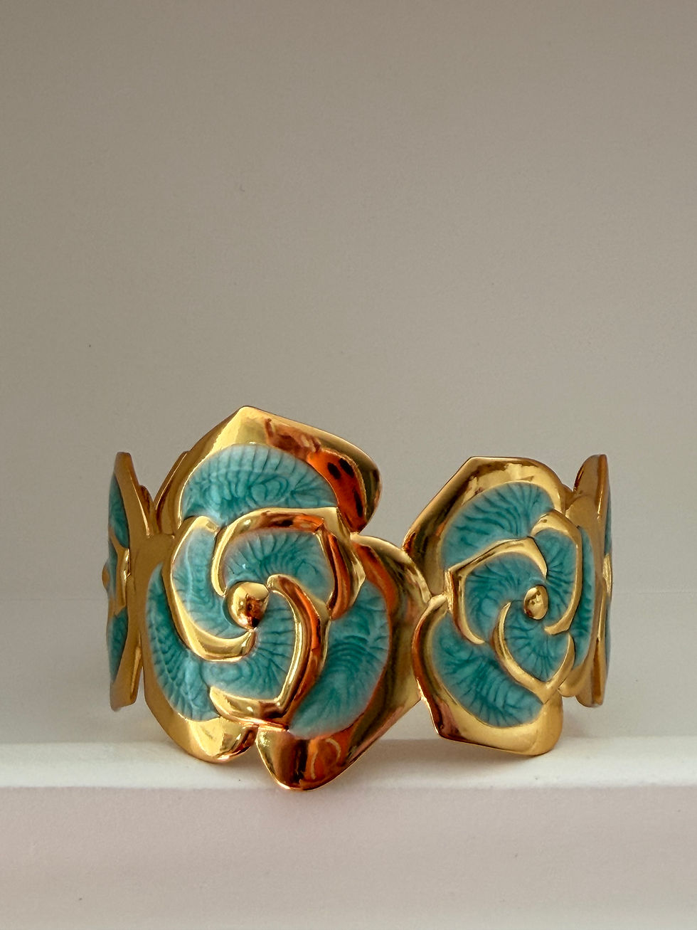 Miniature : Bracelet pivoine bleu ajustable 