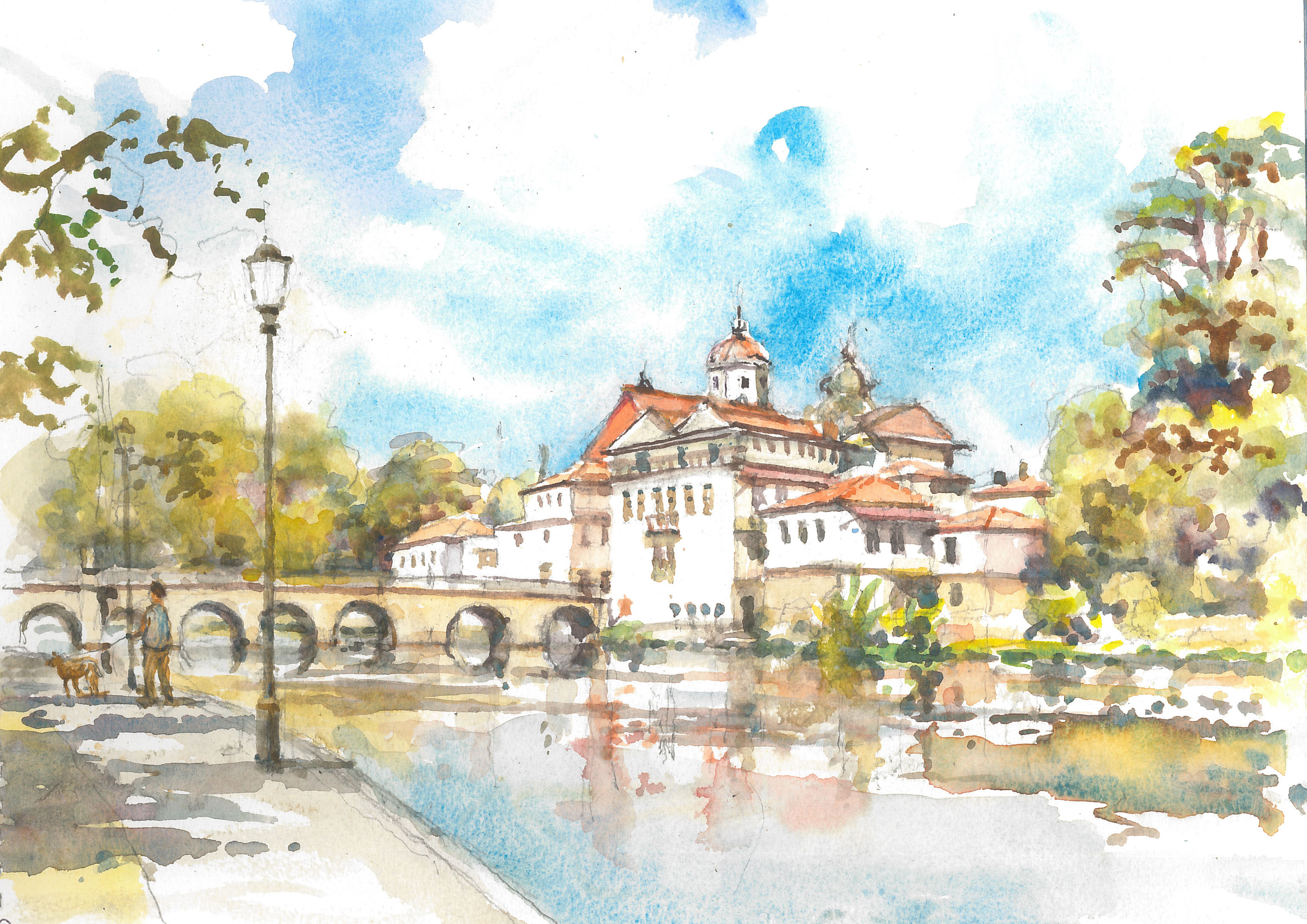 Rio Tâmega at Chaves, 2019