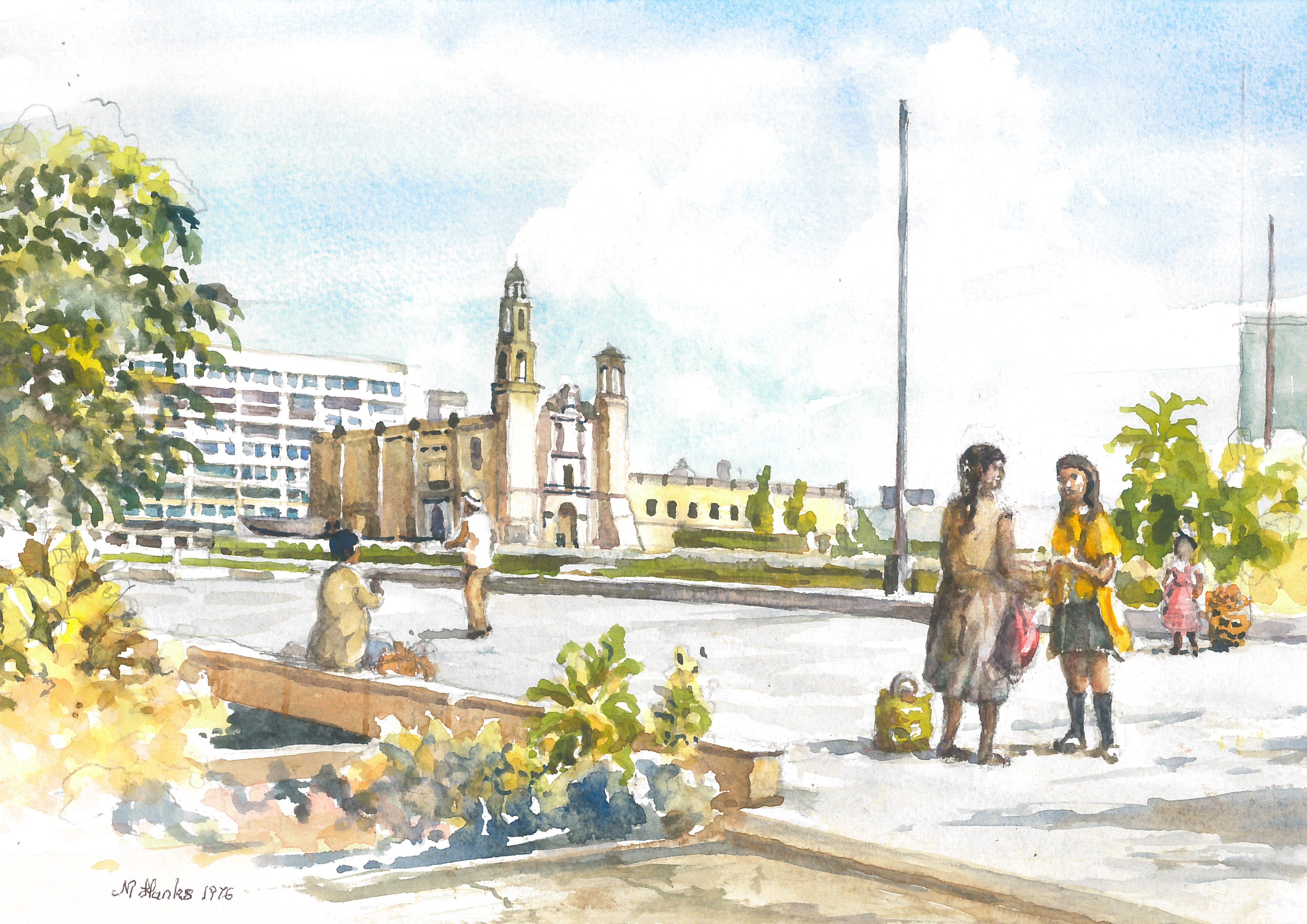 The Plaza de las Tres Culturas, Mexico City, 1976