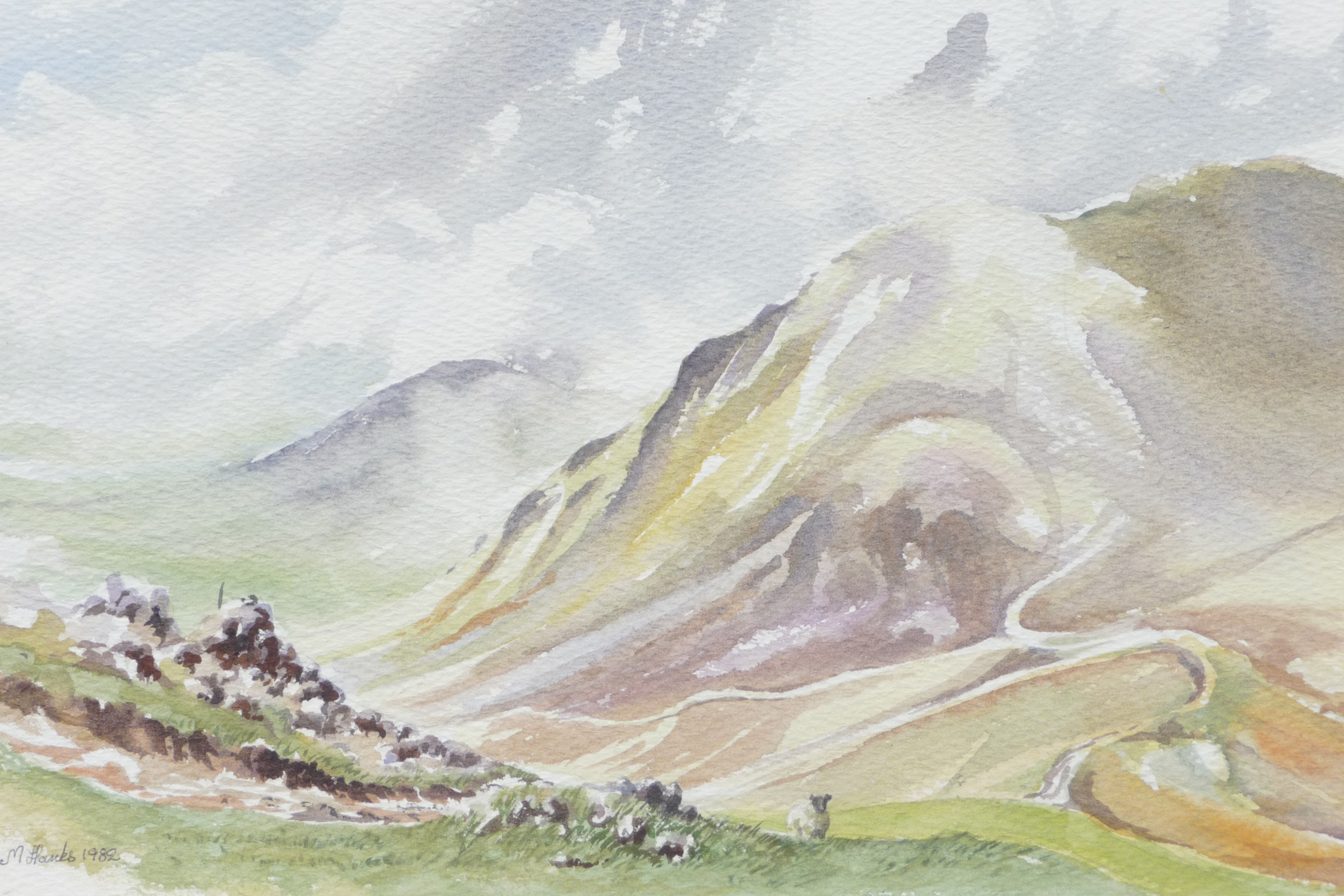 Grisedale Head on Fairfeld, 1986