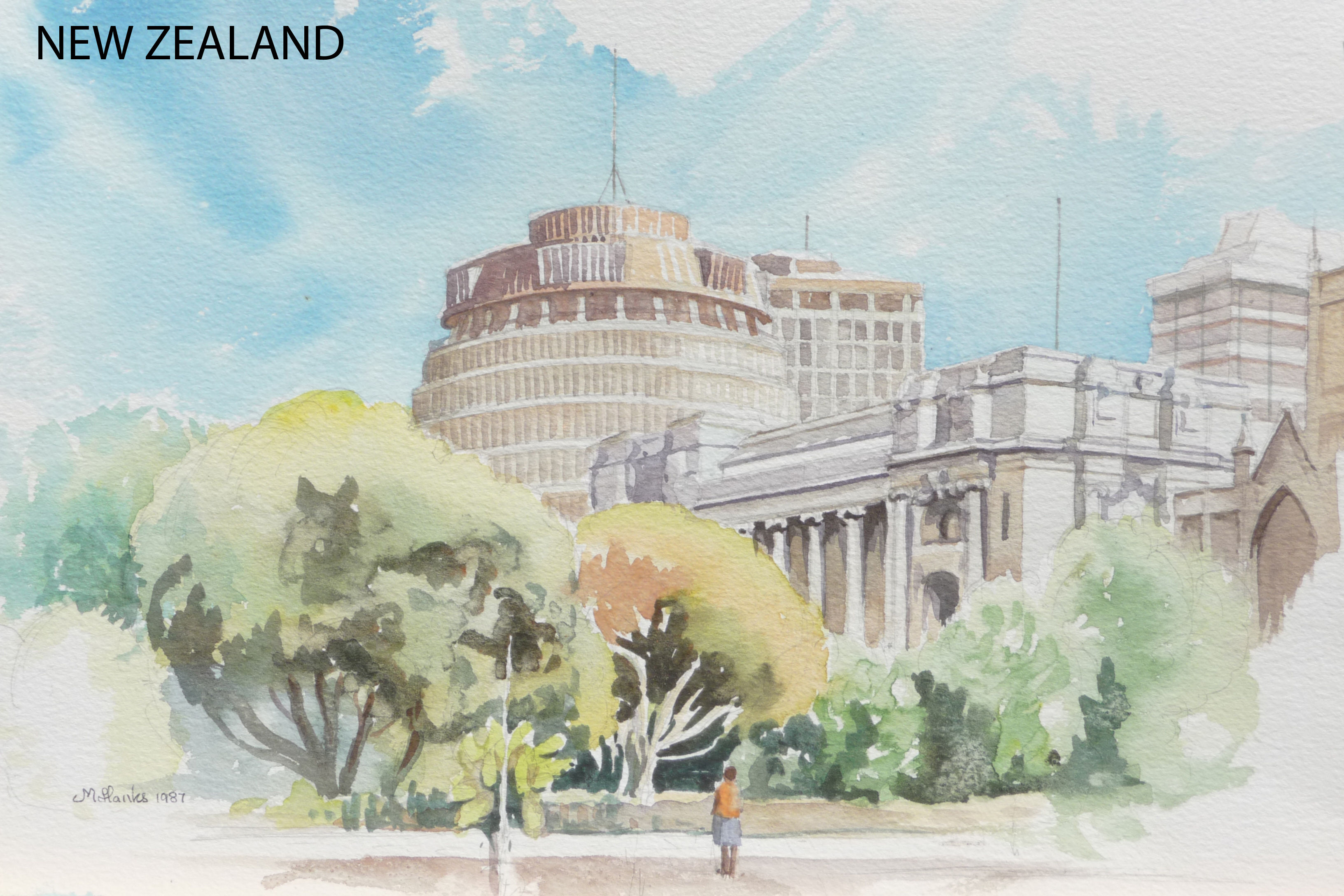 Parliament Buildings in Wellington, 1989