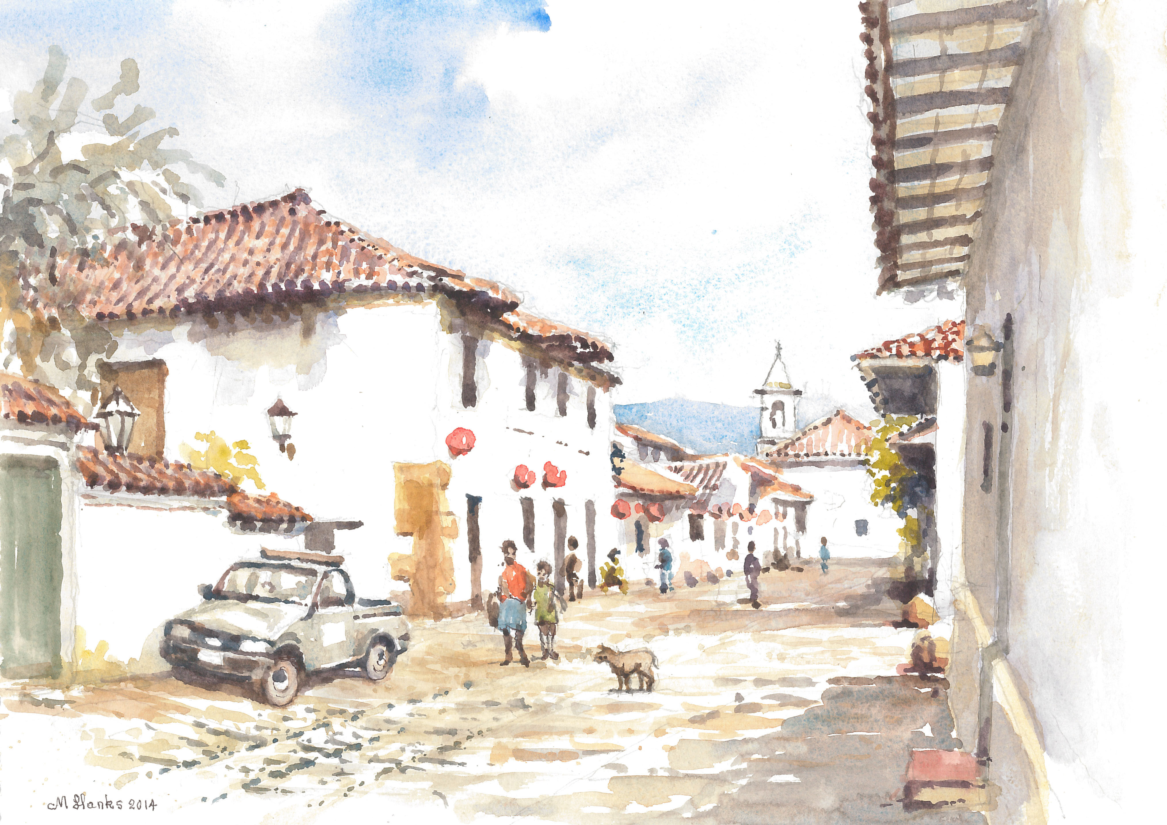 Back Street of Villa de Leyva, 2014