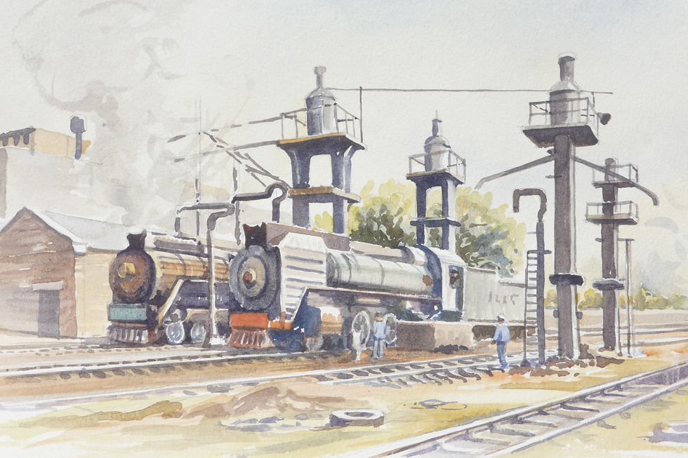 Train Repair Yard at Baotou , 1988