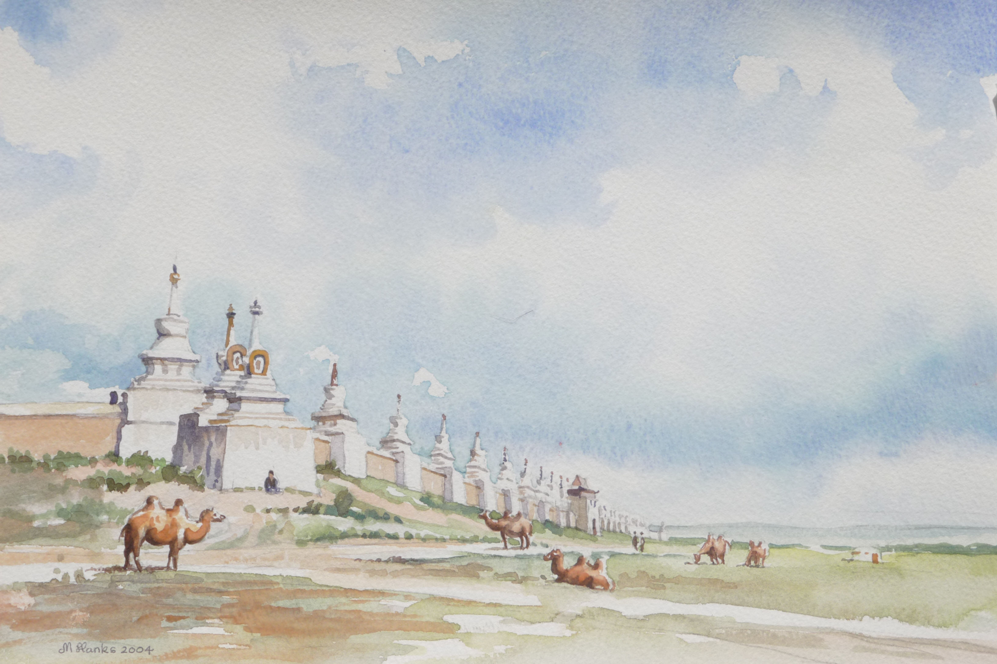 Wall around The Erdene Zuu Monastery, at Kharkhorin, 2004