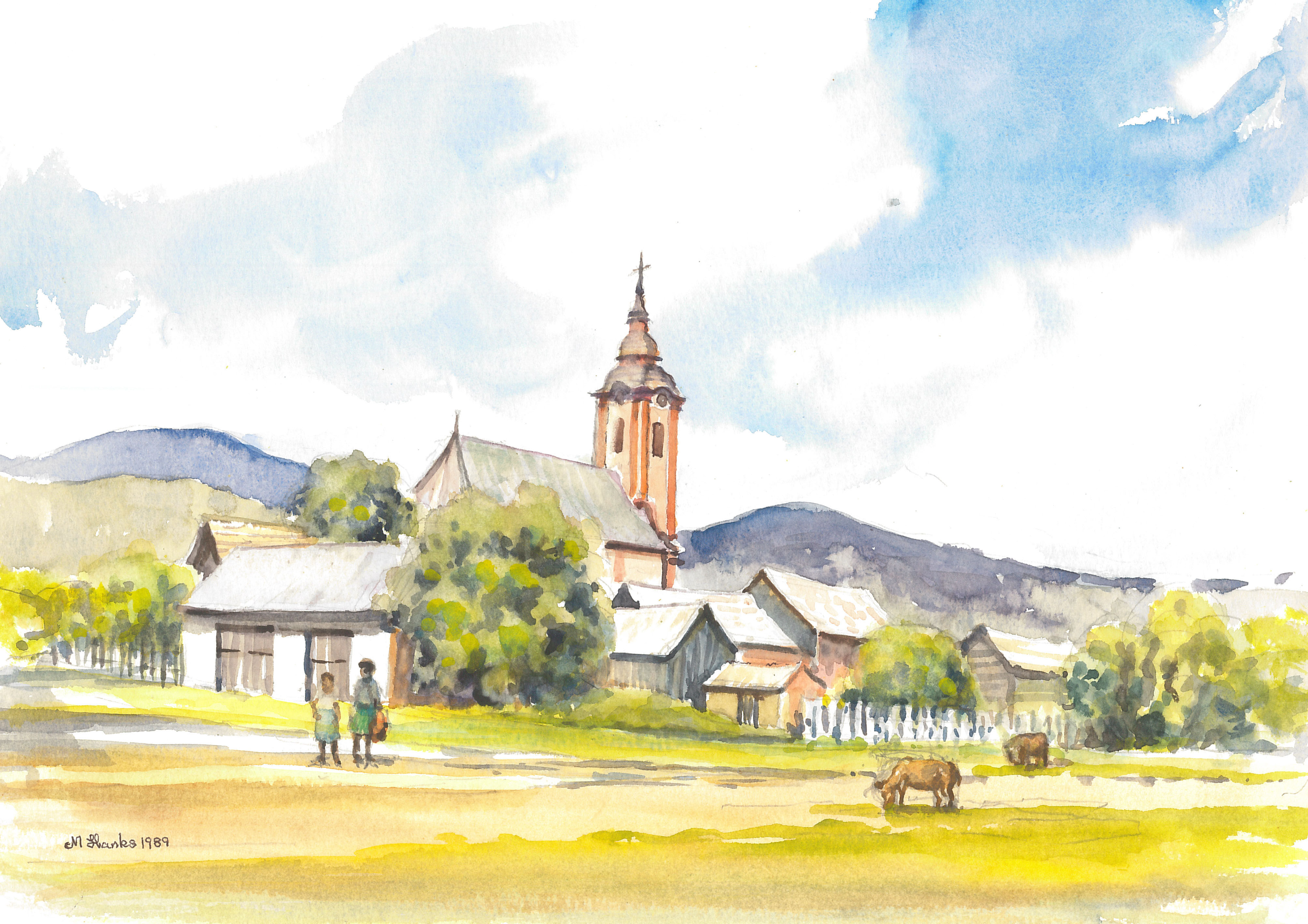 Small Village, close to the Slovak Border, 1989