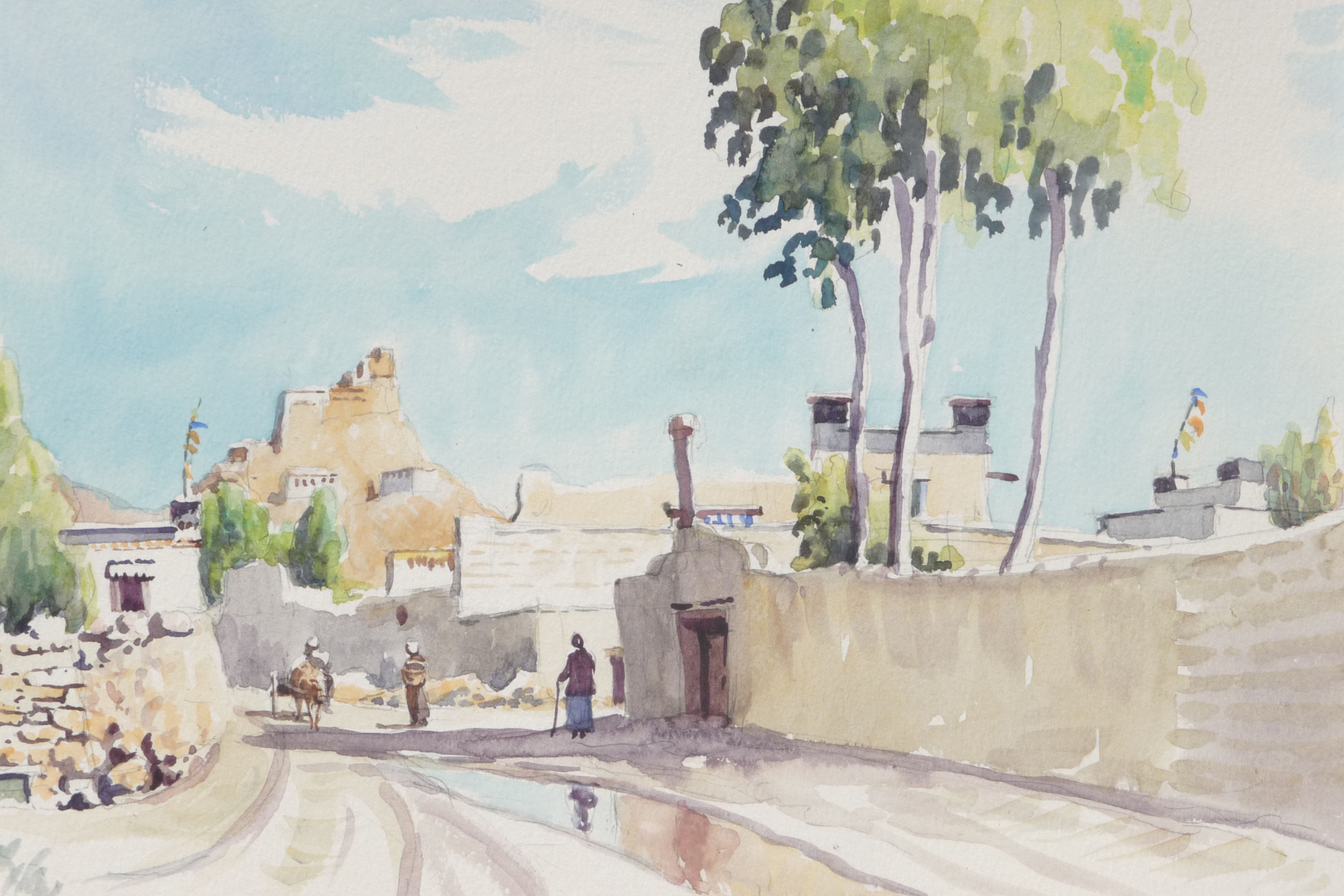 Old Fort from Back Street, Gyantse, 1988