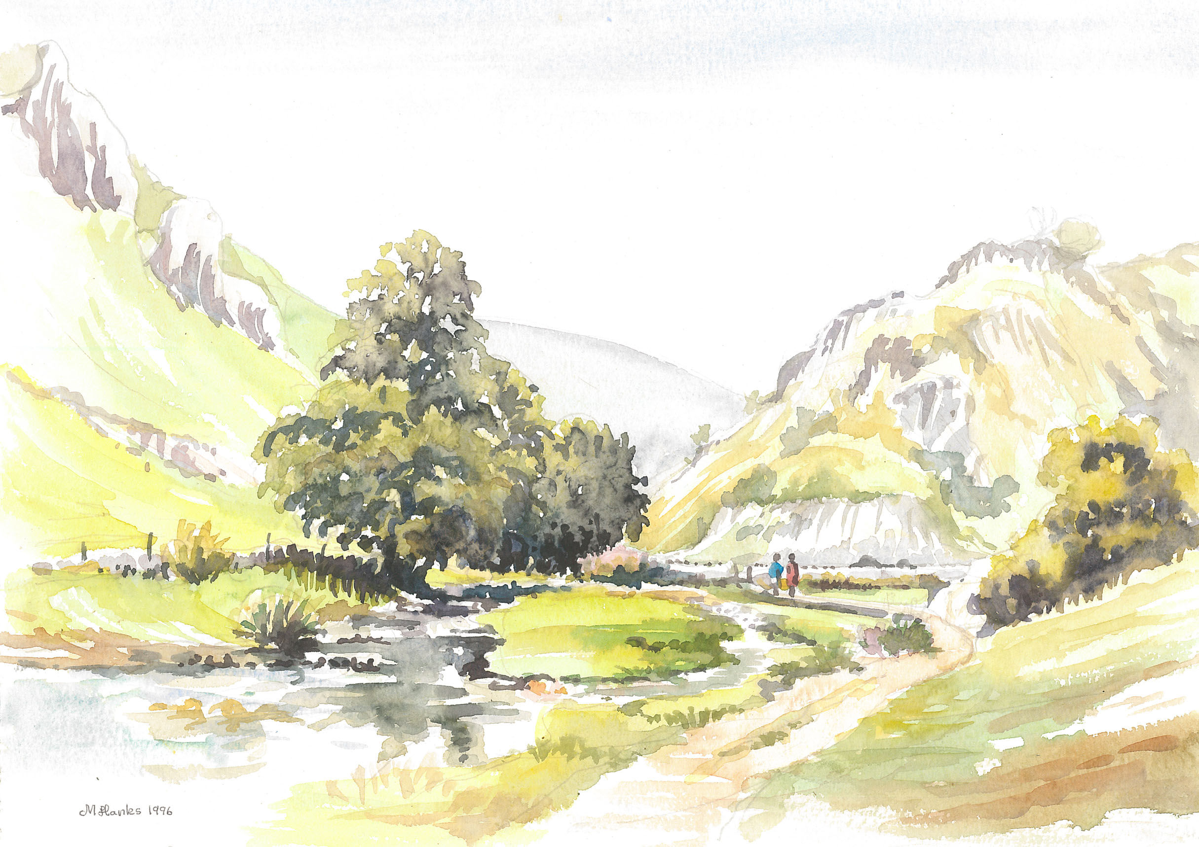 Dovedale, in the Peak District National Park, 1996