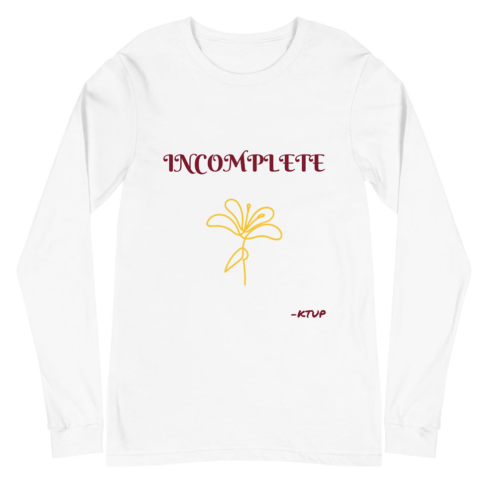 Thumbnail: Incomplete Unisex Long Sleeve Tee