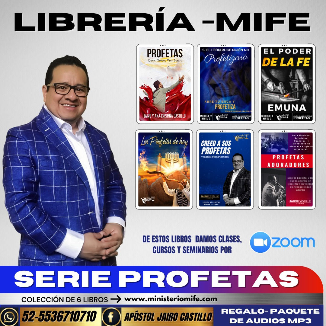 Colección 6 Libros Proféticos y regalo Audios Proféticos