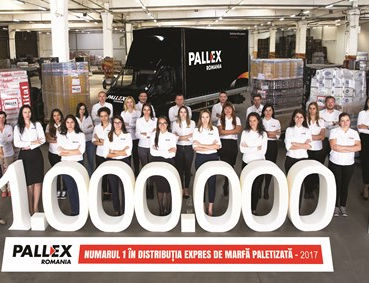 Compania Pall-Ex Romania a atins un nou record,1 milion de paleți transportați!
