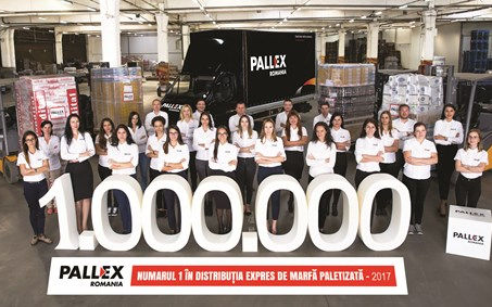 Compania Pall-Ex Romania a atins un nou record,1 milion de paleți transportați!