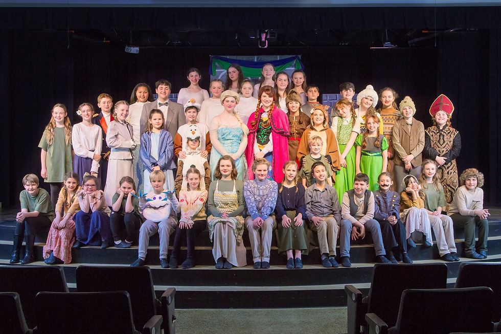 Cast of Frozen Jr (photo by Mindy Ratcliff, The Little Photoshop)