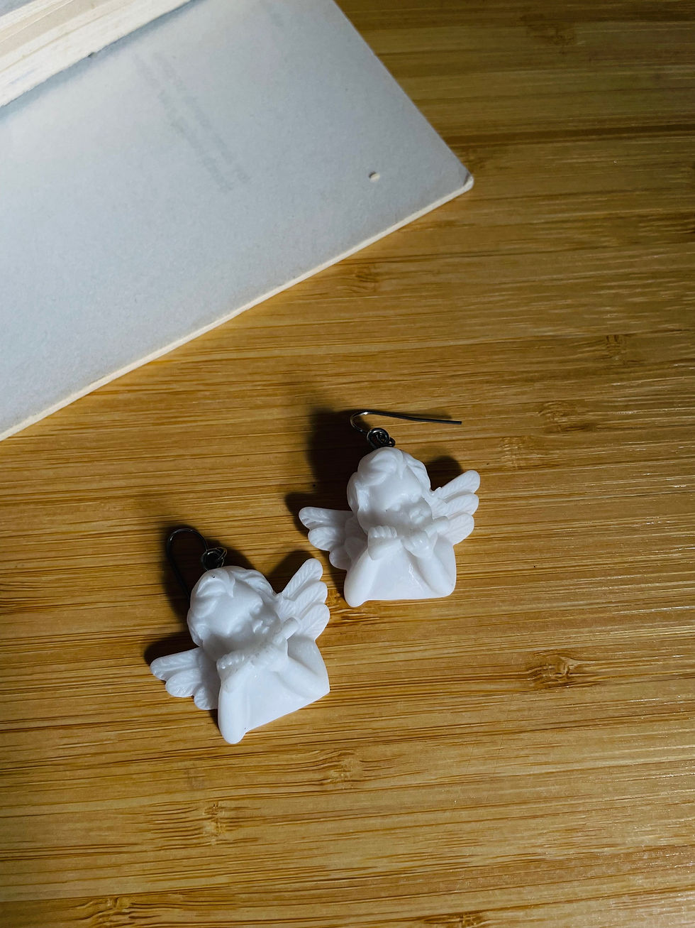 Thumbnail: Cherub earrings: SALE