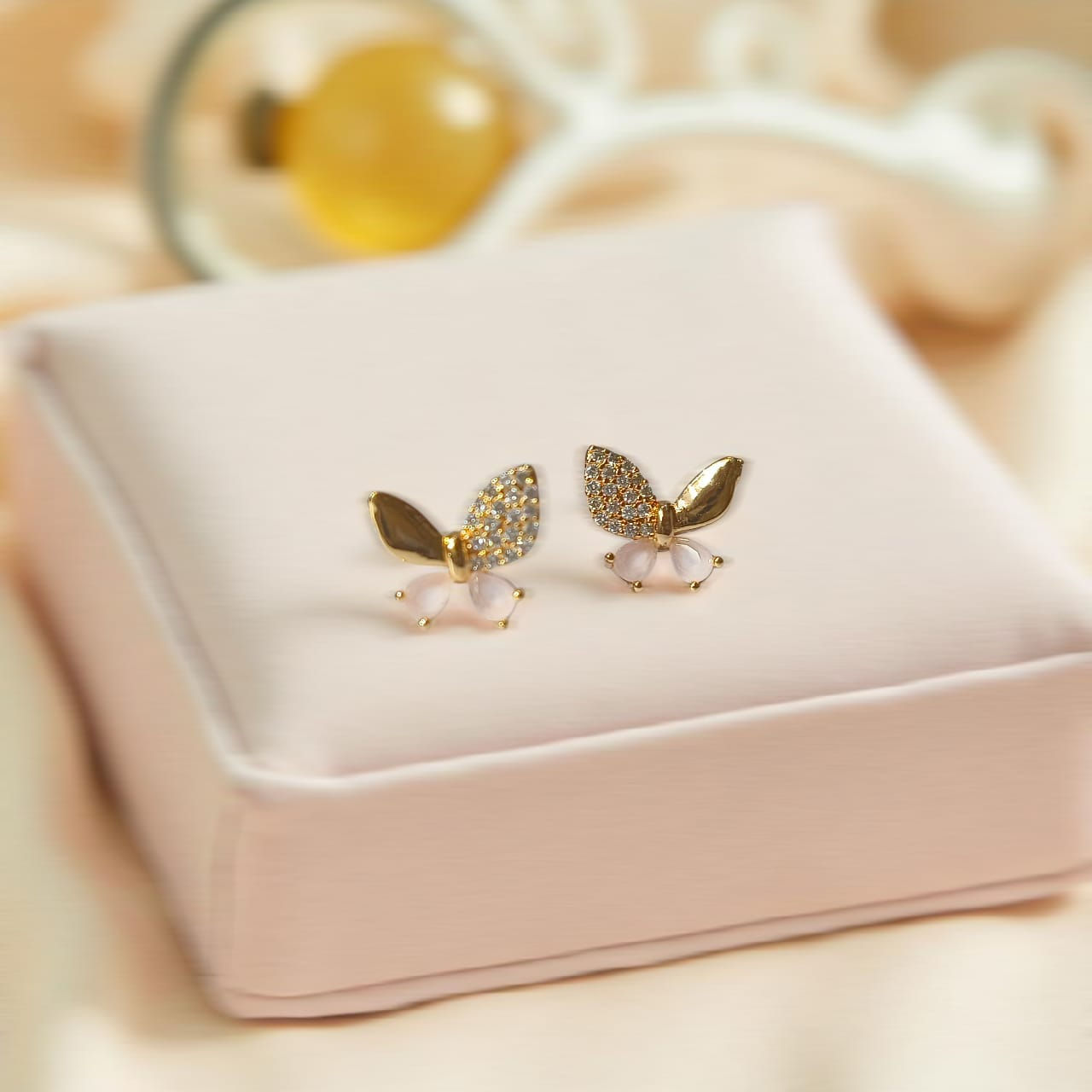 The Pink-Butterfly Earrings