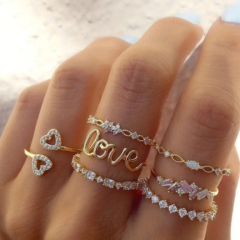 Thumbnail: The Double heart Ring (NOT ANTI-TARNISH)