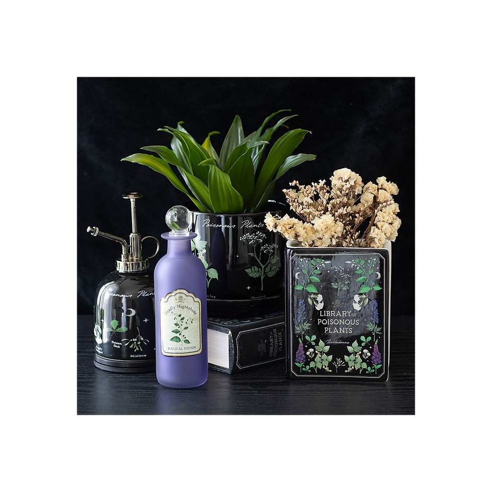Thumbnail: Deadly Nightshade Decorative Glass Potion Bottle
