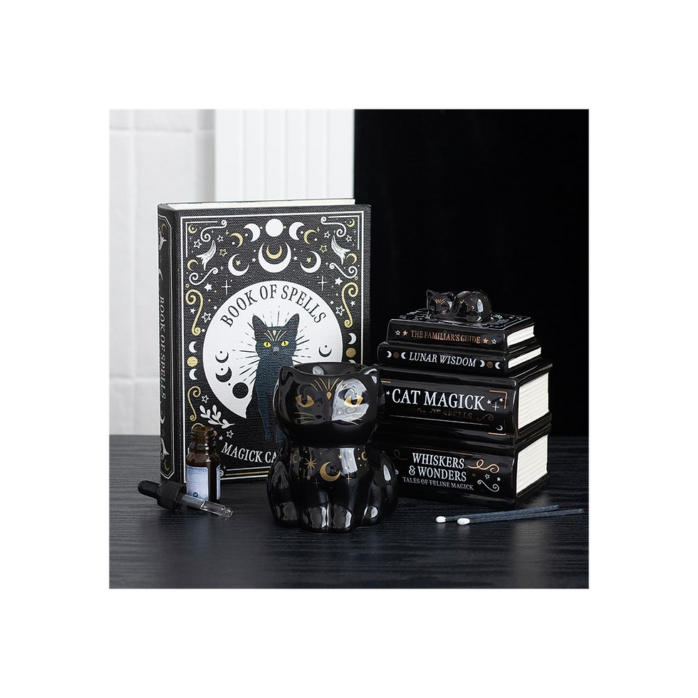 Thumbnail: Black Cat Magick Oil Burner