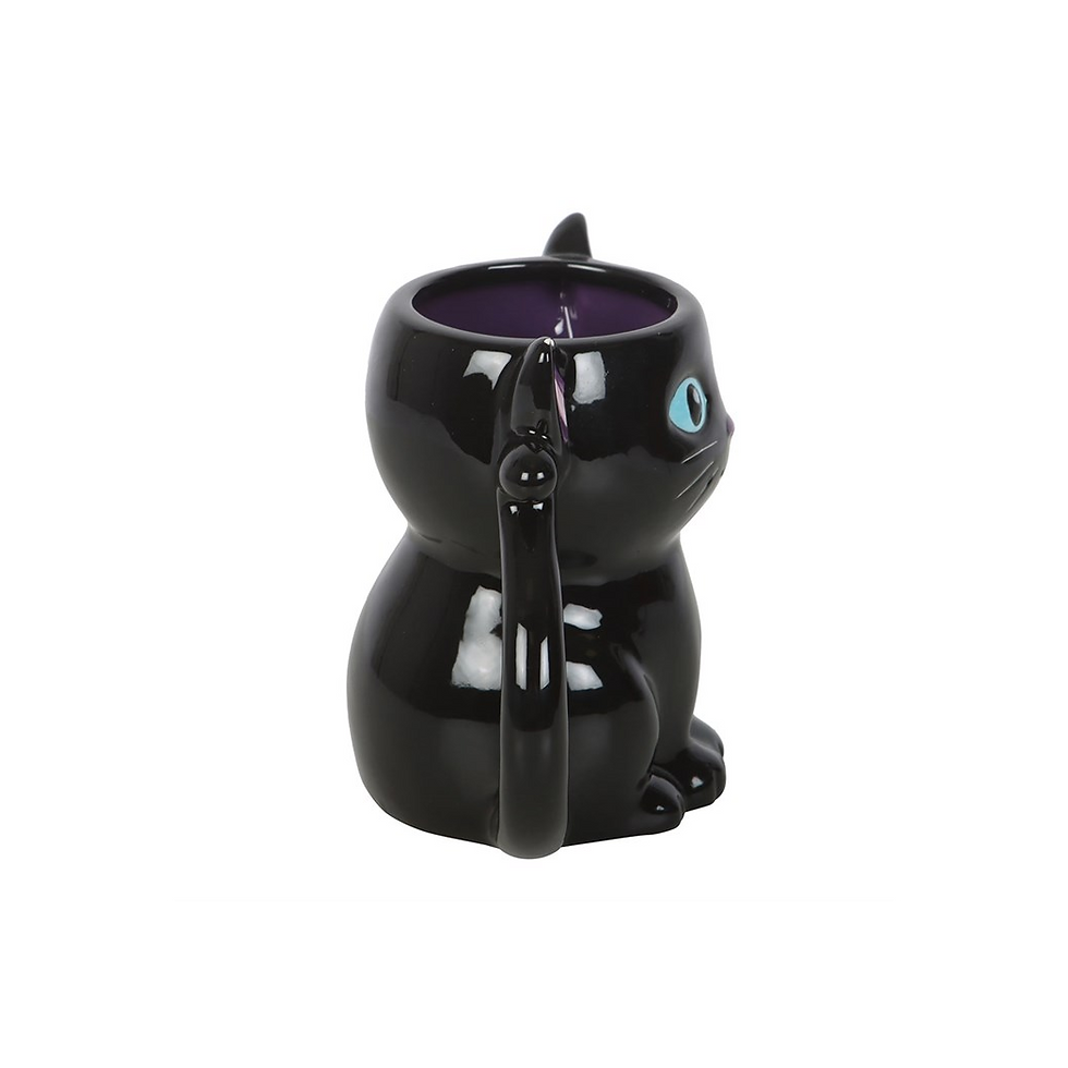 Thumbnail: Cute and Creepy Black Cat Mug