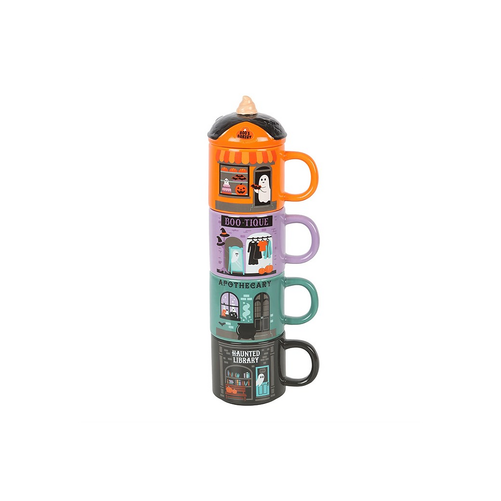 Thumbnail: Spooky Street Stacking Mug Set