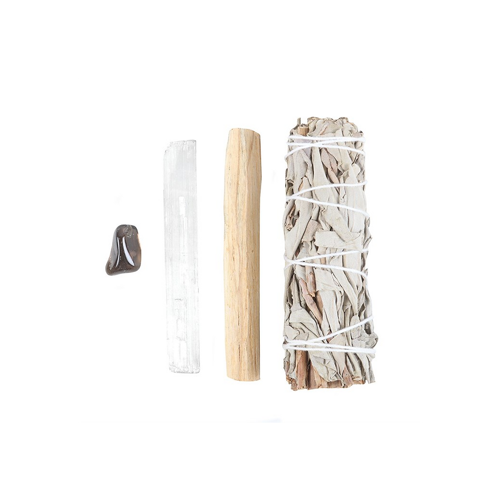 Thumbnail: Negative Energy Smudge Kit with Hematite