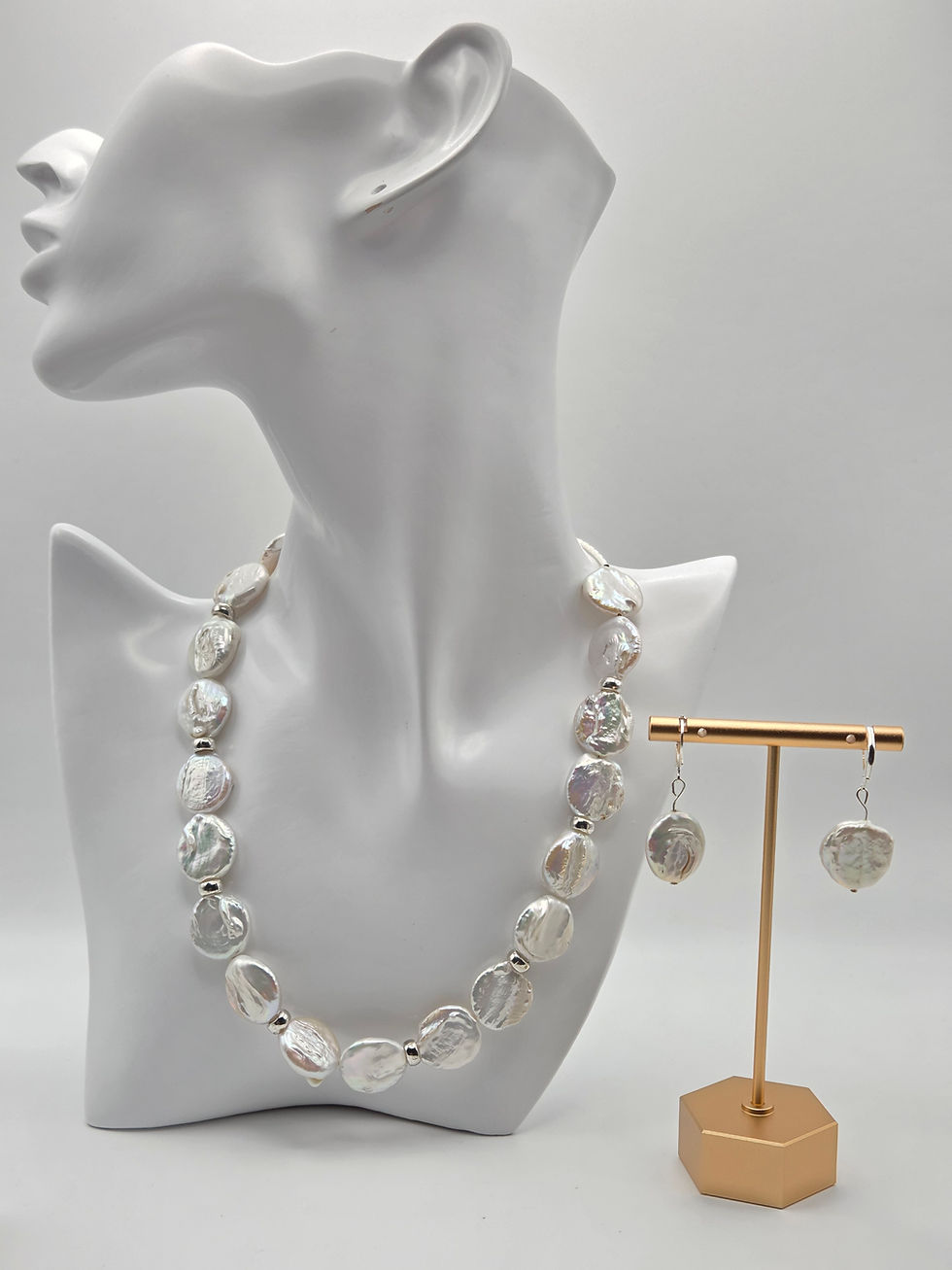 Thumbnail: Baroque Necklace and Earring Set