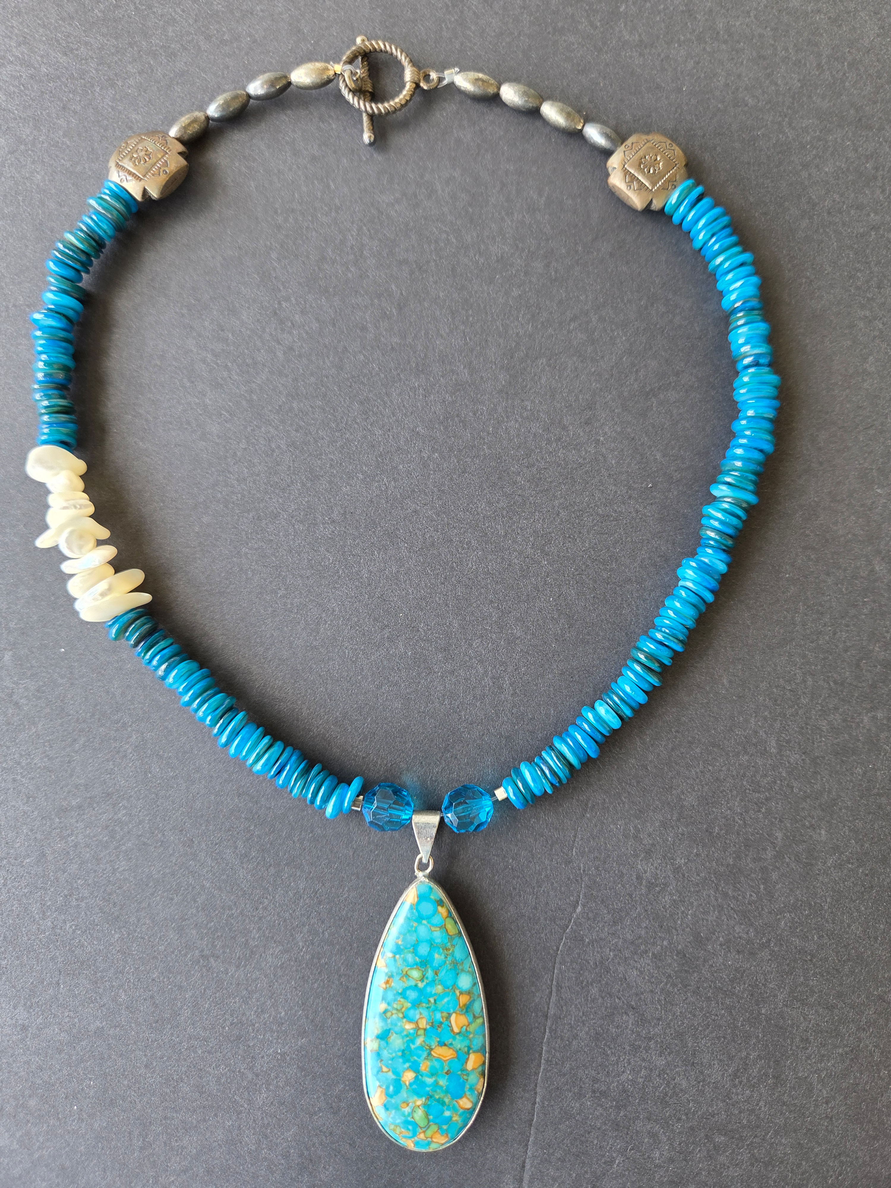 Bohemian Turquoise Chips Necklace