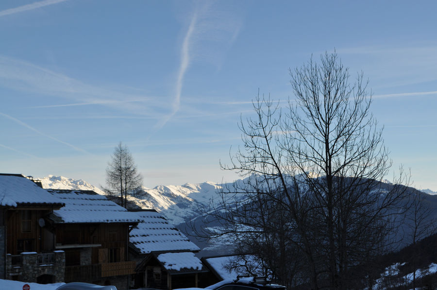 Vue sur le Mont Blanc depuis le domaine de Valmorel