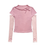 Thumbnail: [nofficialnoffice] FRILL RIBBON SLIT SLEEVES TOP PINK