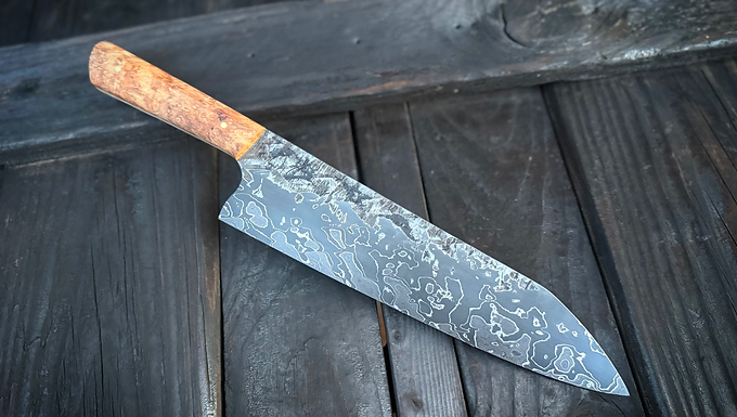 Nickel Crosshatch Gyuto - Raffle