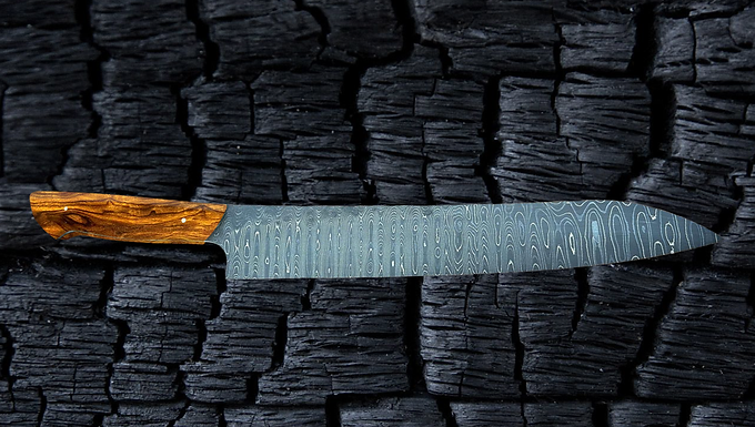 Damascus Carver in Ironwood