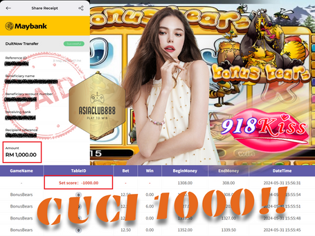 KISS BONUSBEARS CUCI 1000!!