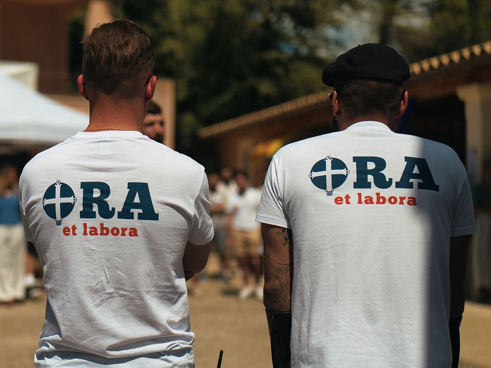 Miniatura: TEE SHIRT Academia Christiana - Ora et labora - blanc